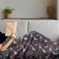 thumbnail image 3 of Abstract Soft Flannel Fleece Throw Blanket, Modern Geometric Triangles Stripes Dots Repetitive Illustration, Cozy Plush for Indoor and Outdoor Use, 50" x 70", Brown and Multicolor, by Ambesonne, 3 of 5