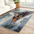 thumbnail image 1 of Steam Train Area Rug - 3x5 Rug - Steam Train Rug - Steam Engine Retro Locomotive Area Rug - Kids Boys Rugs - Vintage Train Carpet, 1 of 7