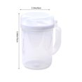 thumbnail image 3 of IMossad 22oz Auto Flip Olive Oil Dispenser Bottle - Leakproof Condiment Container with Stopper, Non-Drip Spout, and Non-Slip Handle for Kitchen Cooking - White, 3 of 7