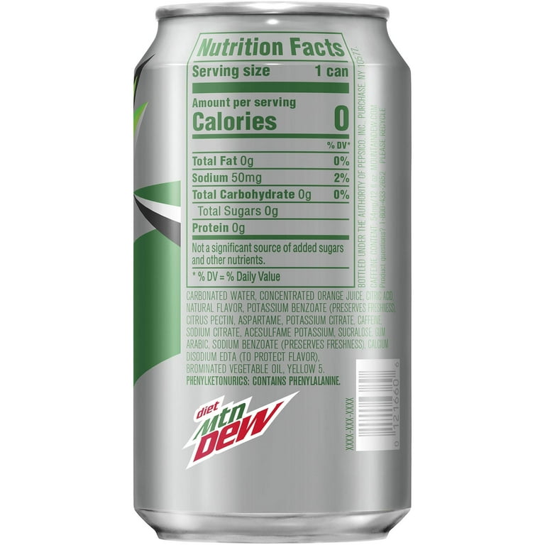 Diet Mountain Dew Ingredients: Unveiling the Secret Formula