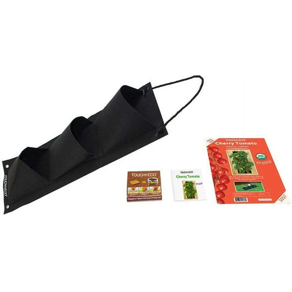 Organic Cherry Tomato Hanging Seed Bag with Soil Block