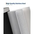 thumbnail image 5 of EuKer 2.6 Gal Slim Trash Can, Metal Garbage Can with Removable Inner Bucket and Soft Close Lid for Kitchen, Bathroom, White, 5 of 7