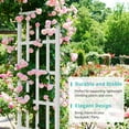 thumbnail image 2 of VINGLI Garden Arbor 86.22" White PVC Arch Trellis, Weather-Resistant for Climbing Plants, 2 of 6