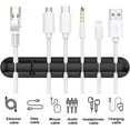 thumbnail image 2 of Jinsinto Desktop Cable Organizer Clips, 3 Pack Cable Holder, Cord Organizer, Cable Management, Cable Storage for USB Charger/Mouse/Earphone/PC Cables, 2 of 5