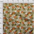 thumbnail image 3 of oneOone Georgette Viscose Olive Green Fabric Floral Dress Material Fabric Print Fabric By The Yard 42 Inch Wide, 3 of 5