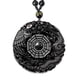 thumbnail image 1 of Collar de obsidiana natural, amuleto de la suerte, colgante de protección con cadena de cuentas ajustable, talismán de cristal negro, joyería espiritual, regalo, 1 of 5
