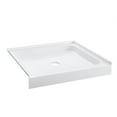 thumbnail image 3 of Voltaire 36" x 36" Acrylic White, Single-Threshold, Center Drain, Shower Base, 3 of 8