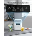 thumbnail image 2 of Countertop Ice Maker with Handle, Ice in 6Mins, 26 lbs/Day, Portable Ice Maker Machine with Self-Cleaning for Apartment/Under Cabinet/Kitchen/Office/Camping/RV/Home Bar（White）, 2 of 8