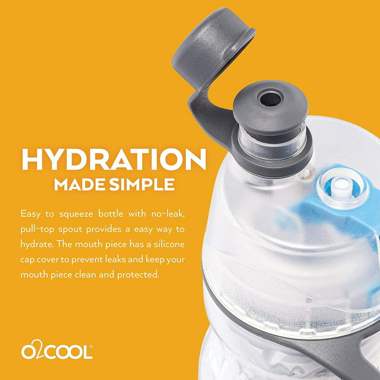 O2COOL Mist 'N Sip Misting Water Bottle 2-in-1 Mist And Sip Function With  No Leak Pull Top Spout Spo…See more O2COOL Mist 'N Sip Misting Water Bottle