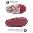 thumbnail image 3 of Jessica Simpson Comfy Faux Fur Womens House Slipper Scuff Memory Foam Slip On Anti-Skid Sole, 3 of 9