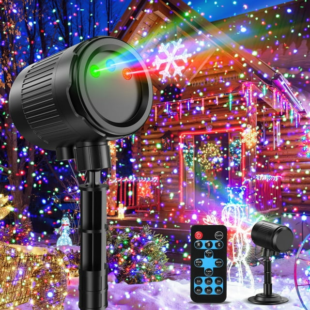 Proyector navideño con láser anysun de 3 colores con mando a distancia