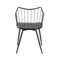 thumbnail image 4 of Winston Farmhouse Chair in Black Metal and Black Wood by LumiSource, 4 of 5