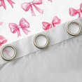 thumbnail image 4 of Manfei Princess Bowknot Ribbon Blackout Curtains,Pink Dreamy Bow Tie Window Curtains Pack of 2 (38x45 Each), 4 of 6