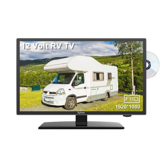 Televisión SYLVOX RV 1080P Negro Compatible para Coche y Autocaravana