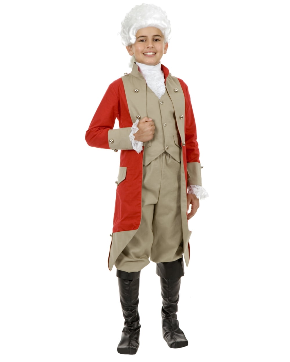Child Boys British Red Coat Military Jacket Costume Accessory - Walmart ...