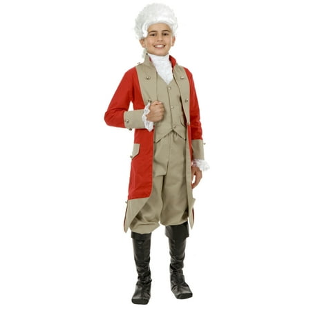 Child Boys British Red Coat Military Jacket Costume Accessory