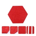 thumbnail image 1 of CRAFTHROU 12 Pcs Panneau d'Affichage Mural Photo Hexagonal en Feutre Rouge pour Salles de Classe, 1 of 6