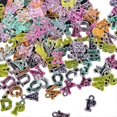 thumbnail image 1 of Colgantes de plástico con letras, adornos colgantes coloridos para hacer aretes artesanales ---- 2-2400 - Código de producto 74481 2-2400, 1 of 5