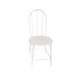 thumbnail image 2 of HILABEE Simulation 1/6 Scale Dollhouse Mini Model Metal Dinning Chair White, 2 of 9