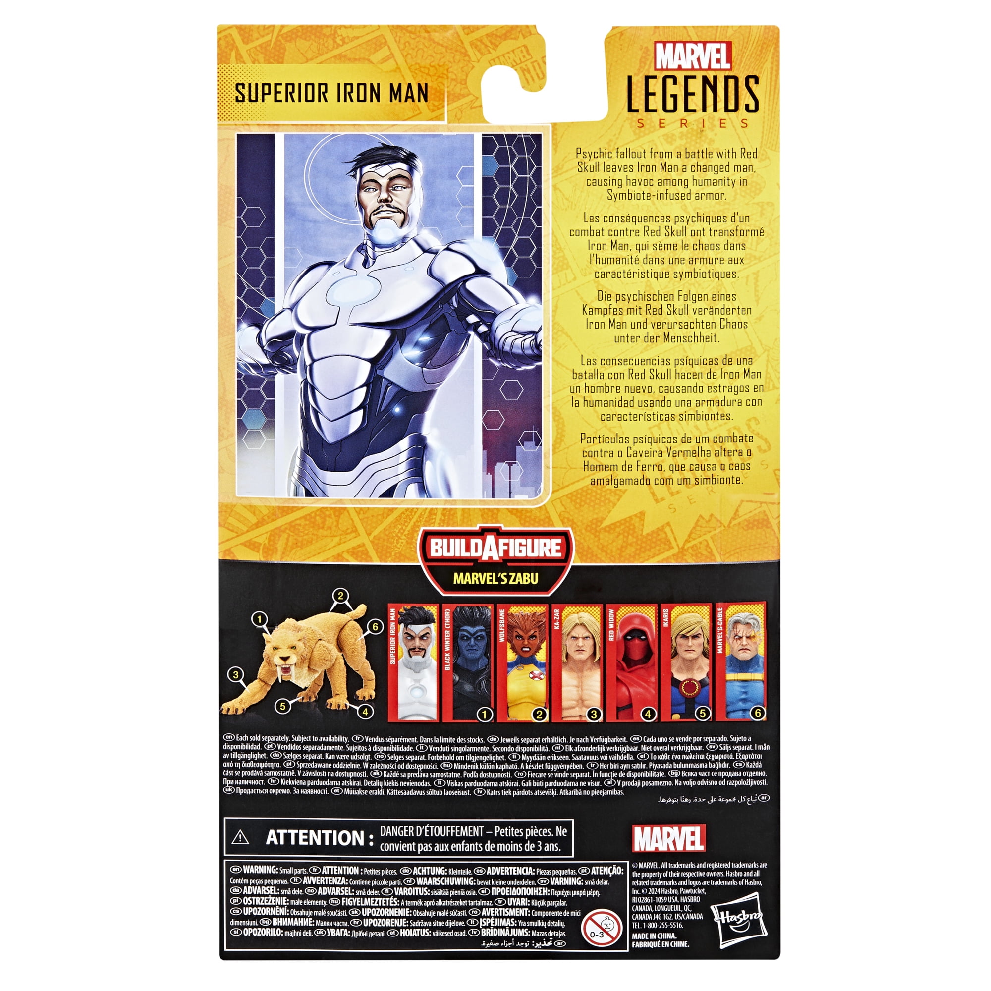 Marvel Legends Series Superior Iron Man, 6" Comics Collectible Action Figure
