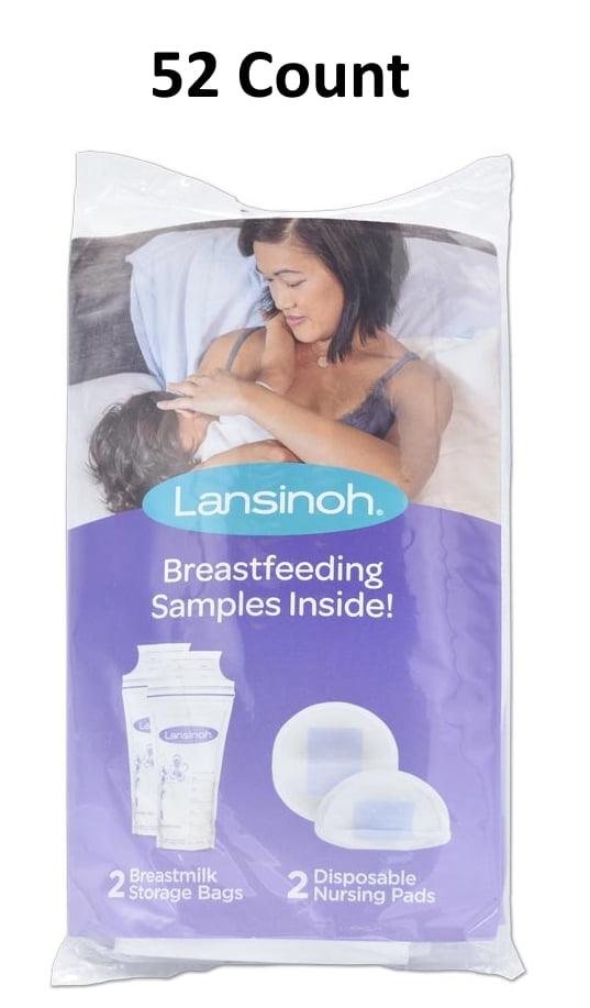 Lansinoh Breastmilk Storage Bags & Nursing Pads 2 Count (Pack of 52) …