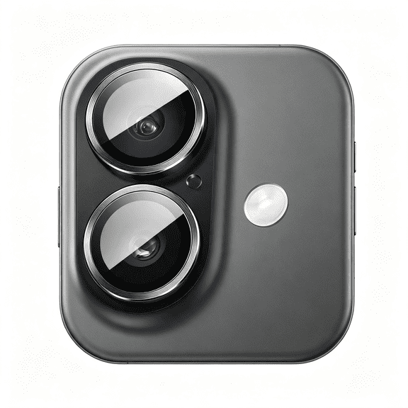 KUMEE Camera Lens Protector for Iphone 17, Black, 1-Pack | Full-Coverage 9H Tempered Glass, Matte Metal Finish, Case-Friendly, Hd Clear, Premium Iphone 17 Camera Lens Protector