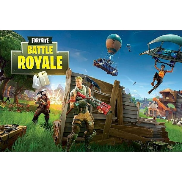 Epic Battle Royale Fortnite Pictures Fortnite Epic Battle Royale 24x36 Poster Walmart Com Walmart Com