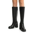 thumbnail image 4 of DREAM PAIRS Women's Knee-High Square Toe Gogo Boots with Chunky Block Heel, Platform, and Side Zipper, 4 of 8