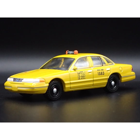 Open Box 1994 94 FORD CROWN VICTORIA NYC TAXI CAB NEW YORK 1:64 SCALE DIECAST MODEL CAR