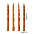 thumbnail image 3 of Ke1Clo Taper Candles under $5! Orange Long Thread for Wedding Banquet Party Holiday Decoration Set of 4 9.84 Inch, 3 of 6