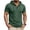 Green, variant on Purcolt Men's Casual Short Sleeve Hoodie Pullover with Buttons and Dstring Soft Muscle Fit Athletic Workout Top