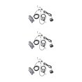 thumbnail image 2 of stanreset 1/2/3 Taillight Set Cycling Supplies Bake Lamp Multifunctional Professional Loud Space Saving Compact Size Bike Headlight 3PCS, 2 of 6