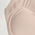 thumbnail image 7 of BLTIBY Women's Mid-Low Waisted Triangle Briefs Solid Color Fake Hip Lift Removable Hip Pads Body Shaping Elastic Panties Khaki M, 7 of 7