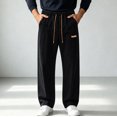 thumbnail image 5 of MYAOYI Mens Comfort Fit Jeans Drawstring Loose Denim Trousers, 5 of 7