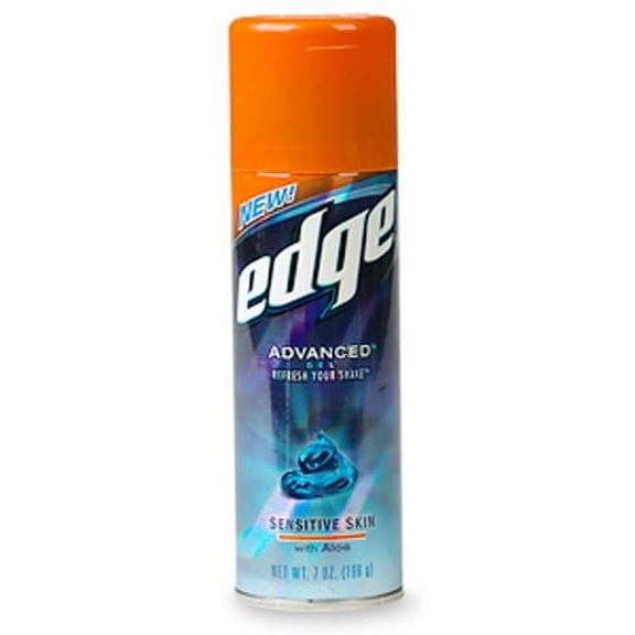 Edge Advanced Shaving Gel, Sensitive Skin With Aloe - 7 Oz, 3 Pack