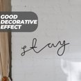 thumbnail image 1 of Nestingho 6Ud Escultura De Letras En Metal Negro Para De Pared En Salas Y Balcones, 1 of 7