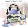 thumbnail image 4 of Wukai Vintage Flower Mummy Backpac,&nbsp;Diaper Bag Purse Breast Pump Bag Purse Diaper Bag for swim,gym,workout,large capacity backpack, 4 of 5