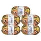 thumbnail image 1 of Uxcell paquete de 5 ovillos de 50g de hilo de mezcla de algodón para ganchillo y tejido Amarillo Gris, 1 of 7