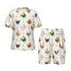 thumbnail image 1 of Fotbe Funny Chicken Pijama Estampada de 2 Piezas para Niños – Ropa de Dormir de Manga Corta Cómoda para Niños y Niñas, Camiseta y Shorts de Algodón-XX-Large, 1 of 6