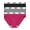 Black; Fuchsia; Concrete Heather, variant on Hanes Women’s Ribbed Cotton Bikini Underwear, 3-Pack