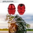 thumbnail image 3 of 16mm Motorcycle Slider Frame Aluminum Alloy Wheel Fairing Protection Crash Pad Protector Guard 53mm 63mm Red 2 Pcs, 3 of 7