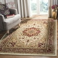 thumbnail image 3 of SAFAVIEH Lyndhurst Miranda Floral Area Rug, Ivory/Red, 3'3" x 3'3" Square, 3 of 6