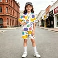 thumbnail image 5 of Grblisyd Back to School Girls Two Piece Sets Short Sleeve Tshirts Back to School Summer Outfits Size 6-14, 5 of 5