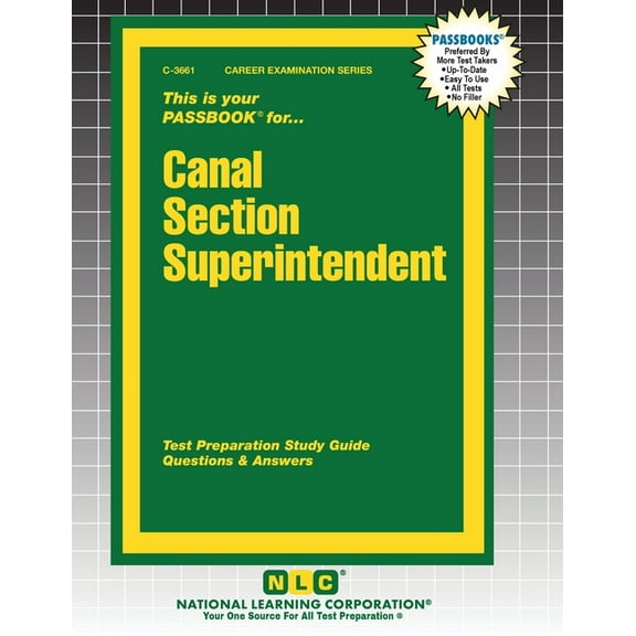 Career Examination Canal Section Superintendent, Book 3664, (Paperback)