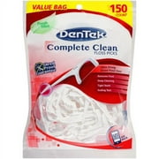 DenTek Complete Clean Easy Reach Floss Picks, No Break & No Shred Floss, 150 Count