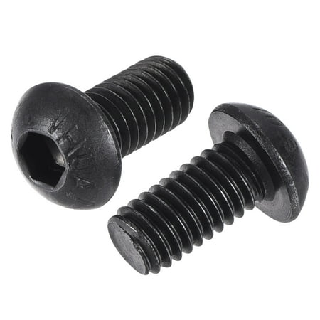 

M6x12mm Hex Socket Button Head Bolts Alloy Steel Blackening 50 Pack