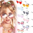 thumbnail image 4 of Only Moment Retro Aviator Sunglasses for Women Men Polyester Vintage 90S Y2K Trendy Designer Sun Glasses Hot Pink One Size, 4 of 6