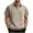 Khaki, variant on Collar Polo Shirts for Men Mens Knit Polo Shirts Short Sleeve Ribbed Textured Polo Shirt Lightweight Casual Golf Shirts Collared T Shirt M,(Navy M)