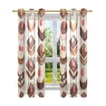 thumbnail image 7 of Yayeee Window Curtains Light Filtering 63"x42" Grommet Panel Pair Home Living Room Decor, Cute Chocolate Cakes, 7 of 7