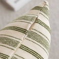 thumbnail image 6 of Anckoeil Boho Striped Throw Pillow Cover, 17.71x17.71in Linen Look Cushion Case, Pillow Cover Only (Insert Not Included) for Sofa & Bed Decor, 6 of 6